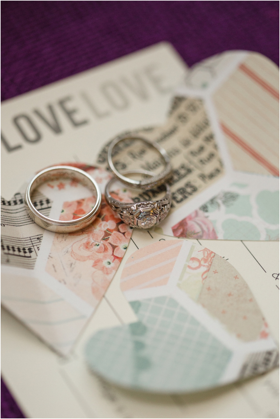wedding rings, vintage ring photography 