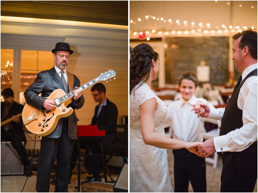 live music at wedding reception, bride and groom at the wedding reception