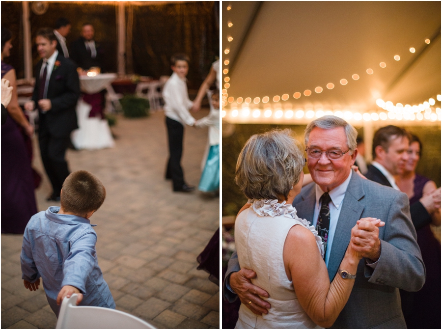 guests at wedding reception, couple dancing 
