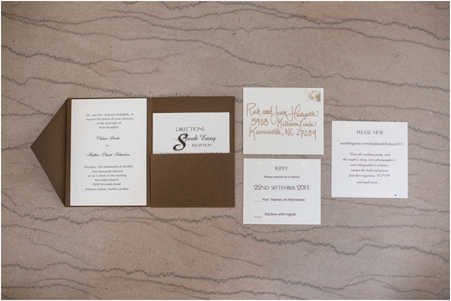 southern wedding stationary