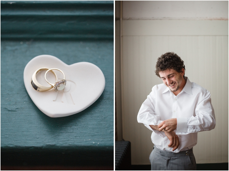 vintage wedding bands, southern groom photography