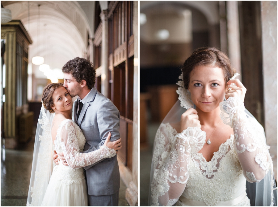 Millennium Center wedding photography, vintage bridal photographers