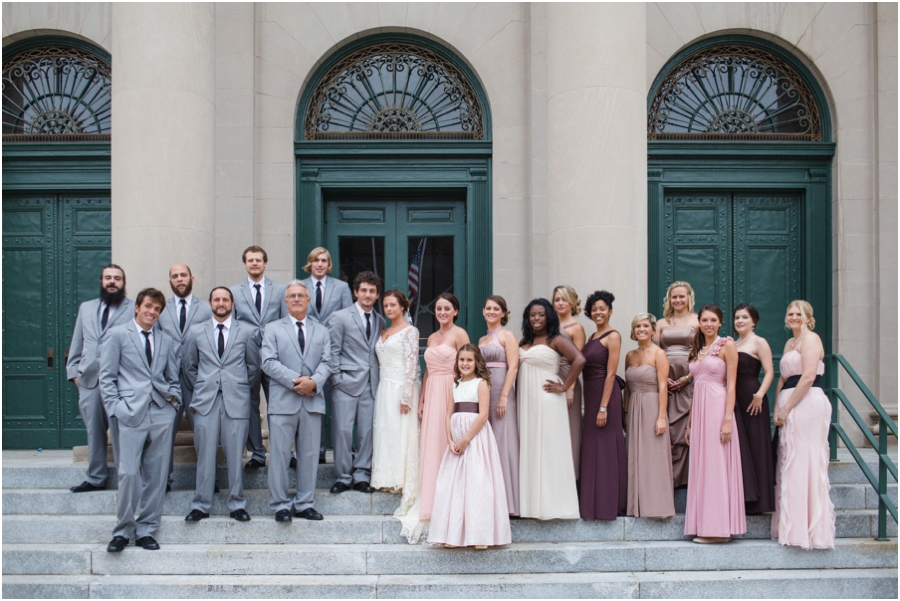 southern weddings, mismatched bridesmaid dresses