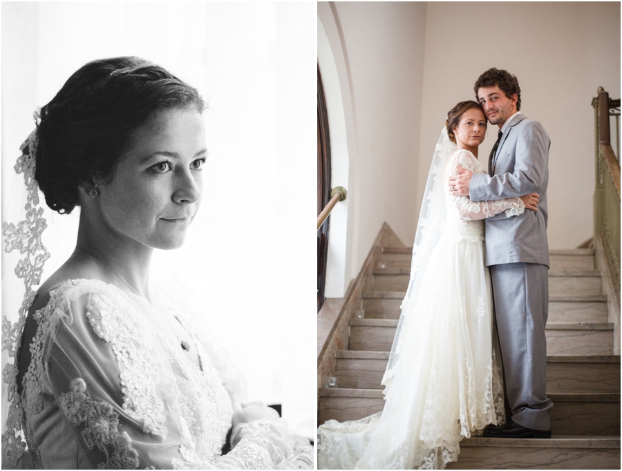 black and white bridal photography, romantic wedding photographers