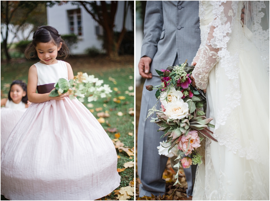 flowergirl twirling, vintage wedding photography