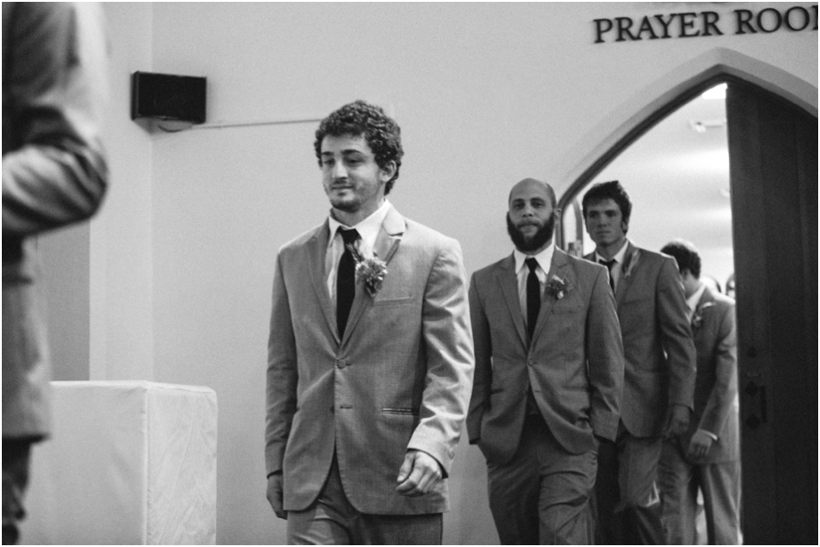 groomsmen entering the church, southern wedding photography