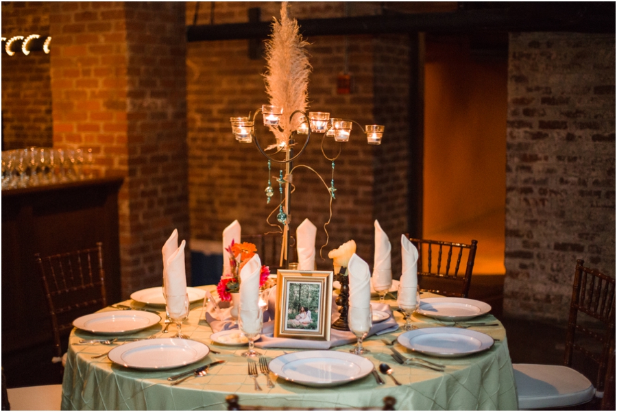 vintage bohemian wedding reception
