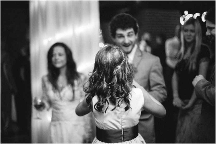 guests dancing at wedding reception