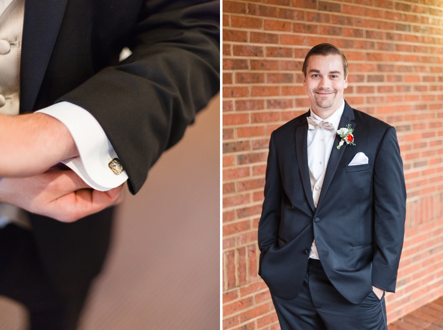 heirloom cuff links, groom getting ready