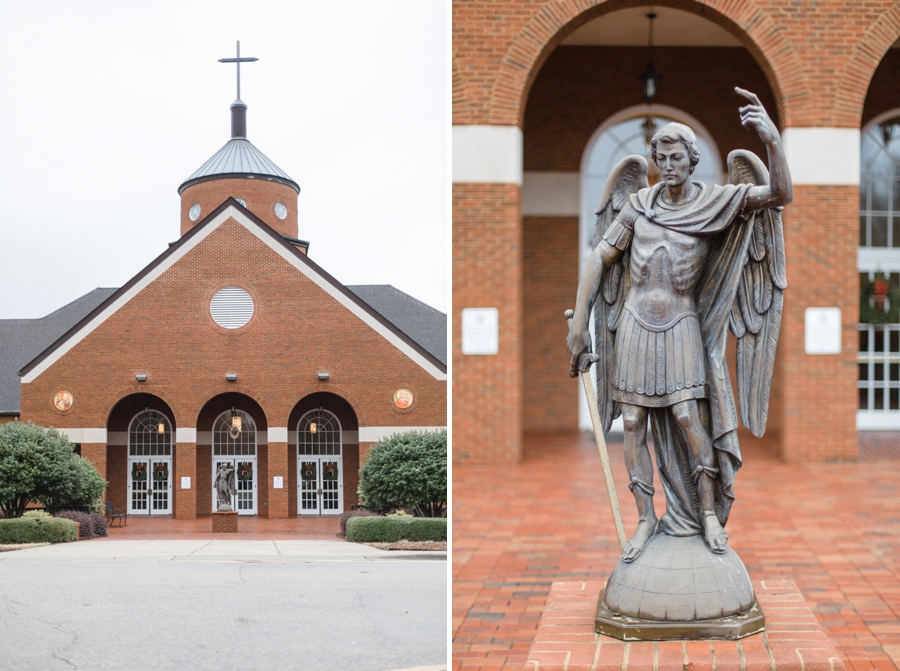 st. michael the archangel catholic church, southern wedding photography