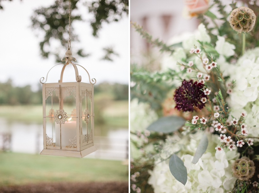 outdoor wedding inspiration, floral centerpiece by Embellished Blooms