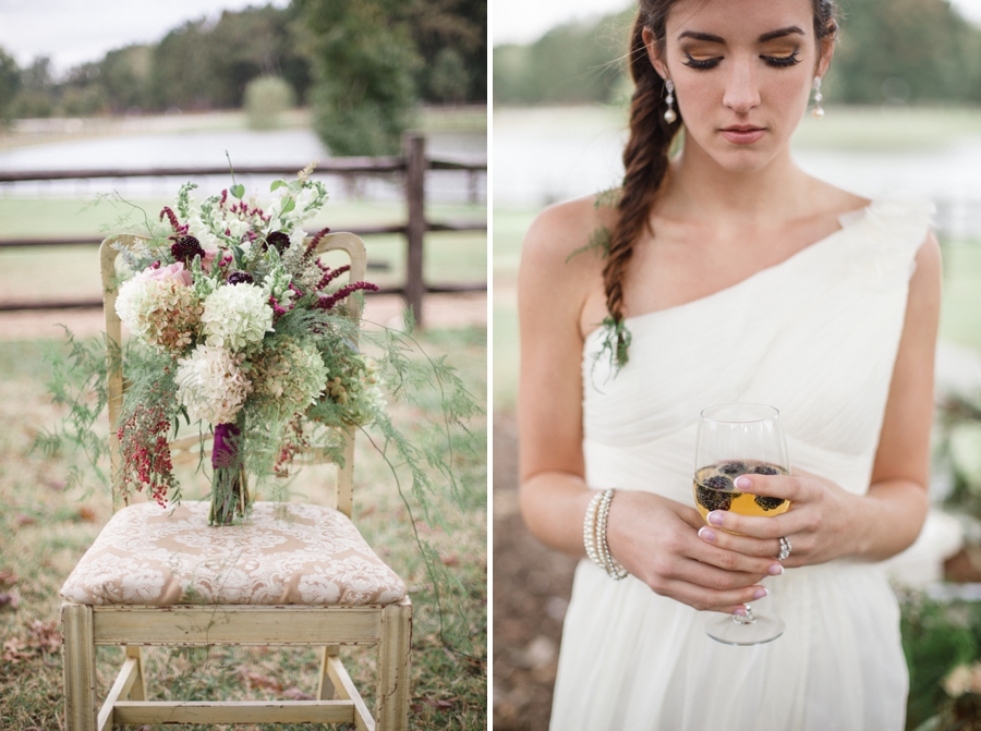 bridal bouquet by Embellished Blooms, southern bridal photography
