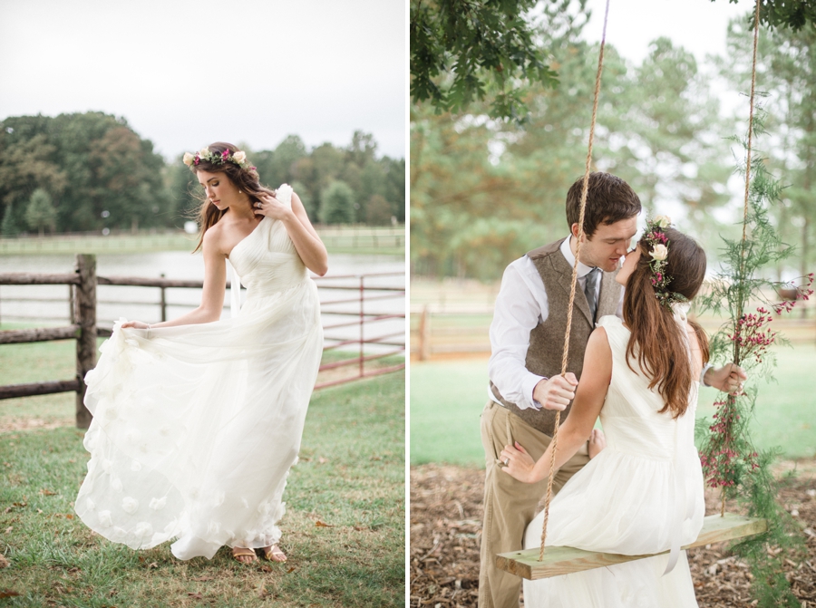 ruche wedding gown, romantic wedding photography