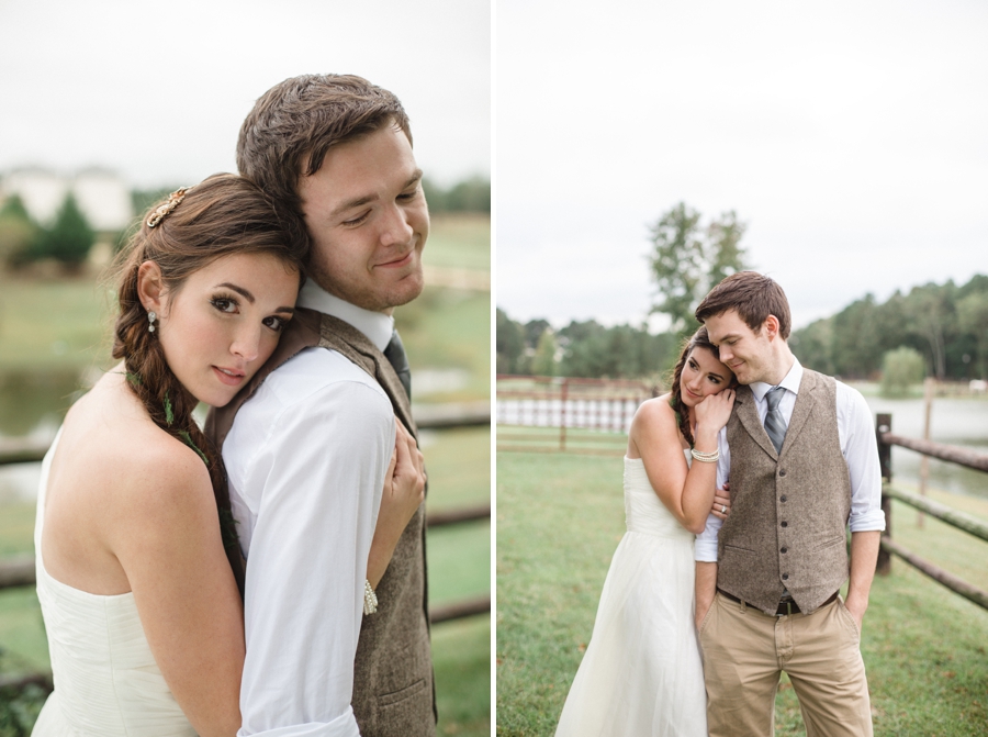 romantic bohemian wedding photography, north carolina