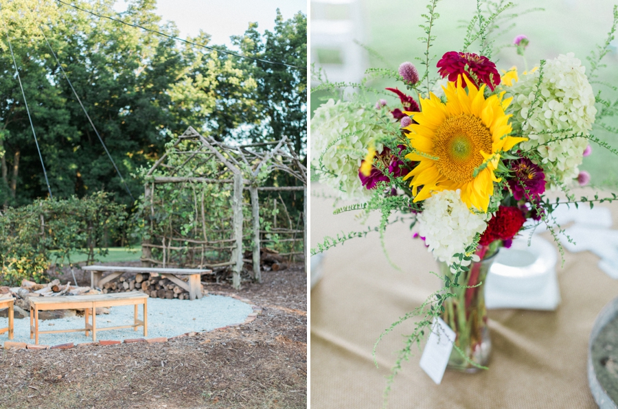 nc rustic wedding venues, fresh flowers from spring forth farm