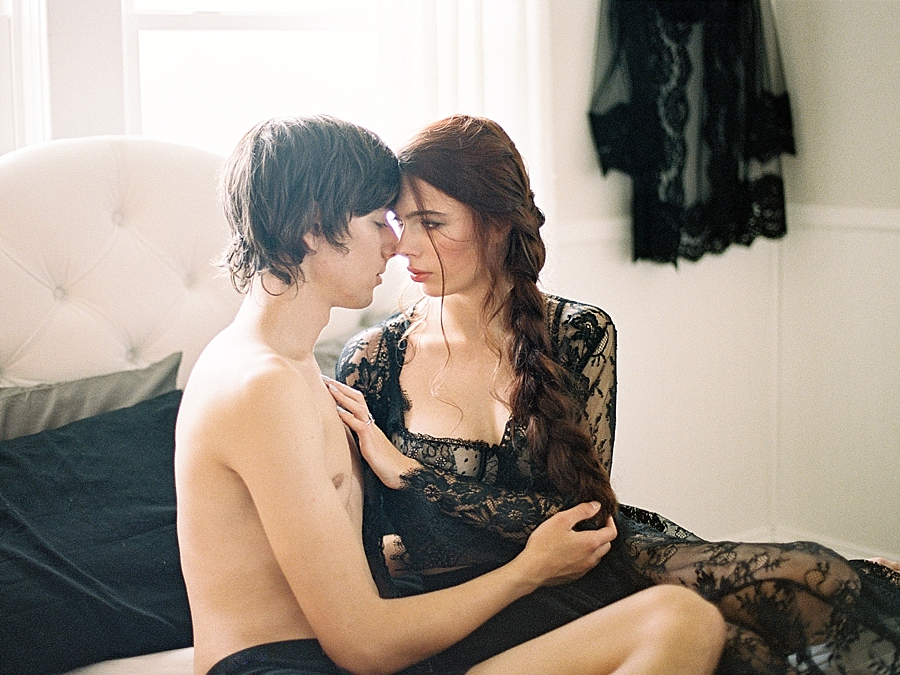Couples Boudoir Film Photography