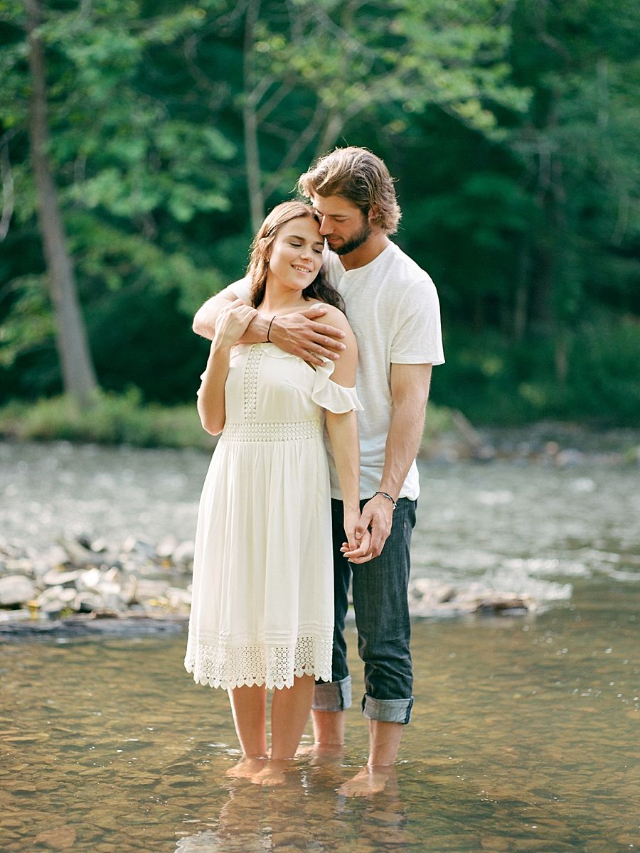 Romantic Riverside Engagement