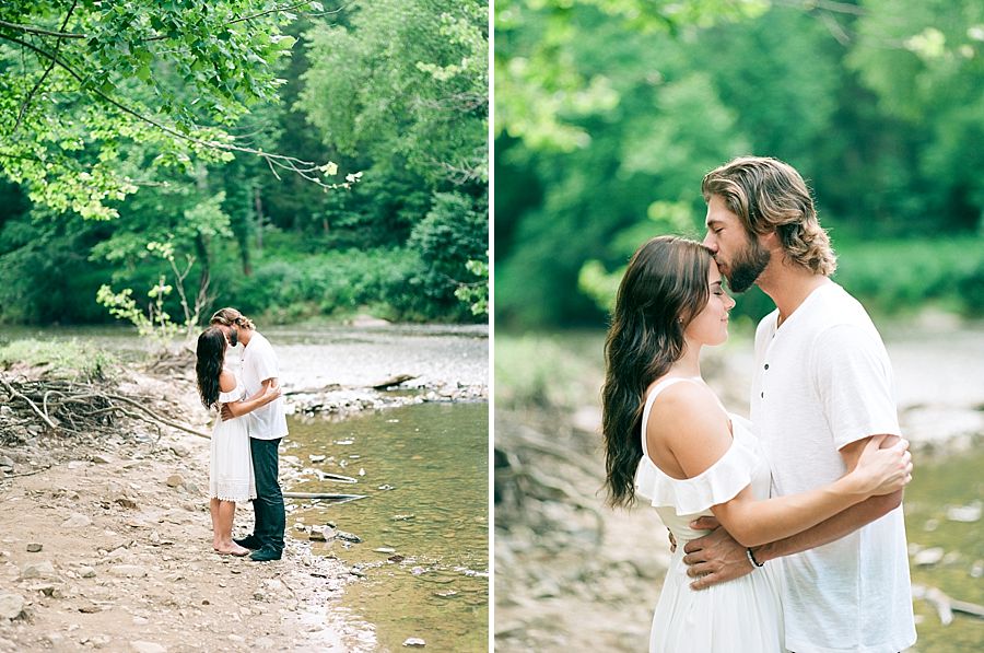 Romantic Riverside Engagement
