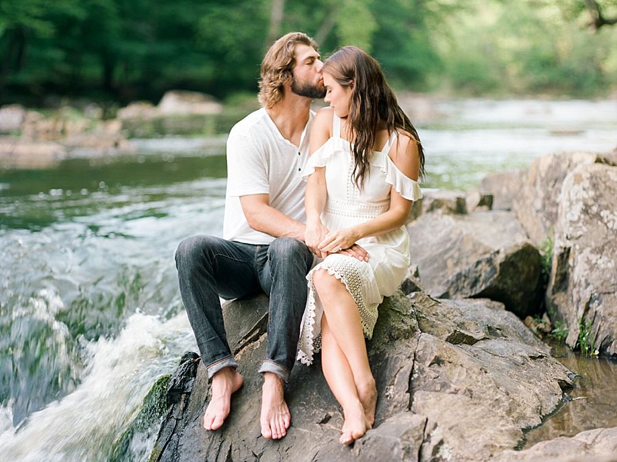 River Engagement Photography