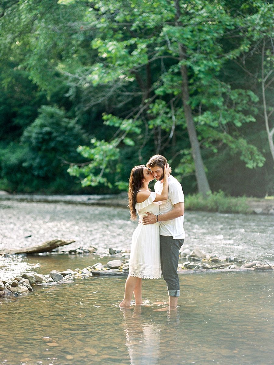 Romantic Riverside Engagement