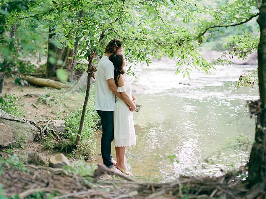 Romantic Riverside Engagement