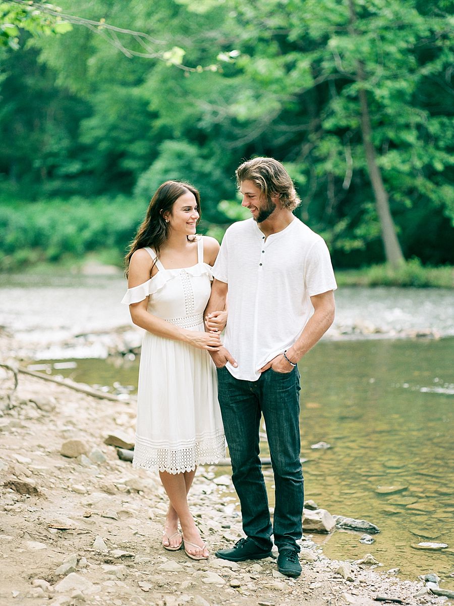 Romantic Riverside Engagement